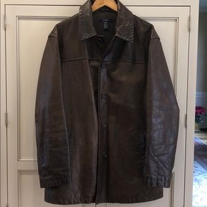 Men’s leather coat